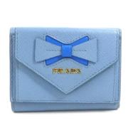 Pre-owned Leather wallets Prada Vintage , Blue , Dames