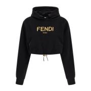 Stijlvolle Sweatshirts voor Mannen en Vrouwen Fendi , Black , Dames