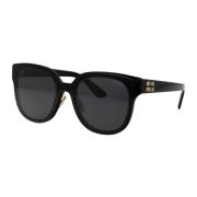 Stijlvolle zonnebril met 0MU 01Zs Miu Miu , Black , Dames