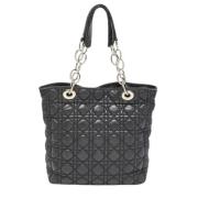 Pre-owned Leather totes Dior Vintage , Black , Dames