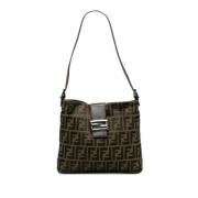 Pre-owned Canvas shoulder-bags Fendi Vintage , Brown , Dames