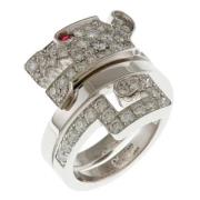 Pre-owned White Gold rings Cartier Vintage , Gray , Dames