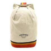 Pre-owned Fabric shoulder-bags Hermès Vintage , Beige , Dames