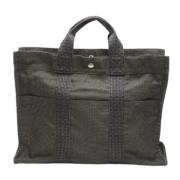 Pre-owned Fabric totes Hermès Vintage , Black , Dames