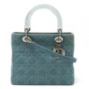 Pre-owned Fabric dior-bags Dior Vintage , Blue , Dames