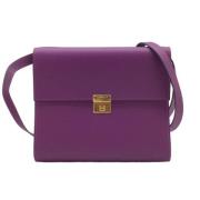 Pre-owned Fabric shoulder-bags Hermès Vintage , Purple , Dames