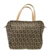 Pre-owned Canvas totes Fendi Vintage , Beige , Dames