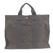 Pre-owned Fabric totes Hermès Vintage , Black , Dames