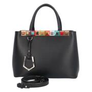 Pre-owned Leather shoulder-bags Fendi Vintage , Black , Dames