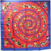 Pre-owned Silk scarves Hermès Vintage , Multicolor , Dames