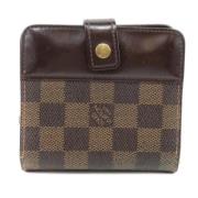 Pre-owned Canvas wallets Louis Vuitton Vintage , Brown , Dames