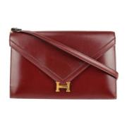 Pre-owned Fabric shoulder-bags Hermès Vintage , Red , Dames