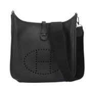 Pre-owned Fabric shoulder-bags Hermès Vintage , Black , Dames