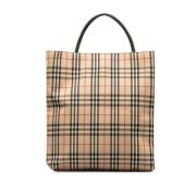 Pre-owned Canvas totes Burberry Vintage , Beige , Dames