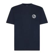 Stijlvolle T-shirts en Polos Giorgio Armani , Blue , Heren