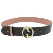 Pre-owned Leather belts Gucci Vintage , Black , Dames