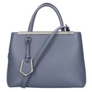 Pre-owned Leather shoulder-bags Fendi Vintage , Blue , Dames