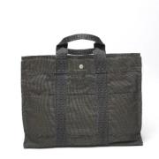 Pre-owned Fabric totes Hermès Vintage , Black , Dames