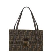 Pre-owned Canvas handbags Fendi Vintage , Brown , Dames