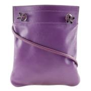 Pre-owned Fabric shoulder-bags Hermès Vintage , Purple , Dames