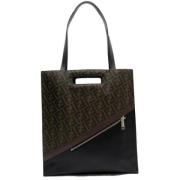 Pre-owned Leather shoulder-bags Fendi Vintage , Black , Heren