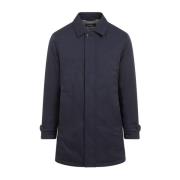 Blauwe Klassieke Jas Kiton , Blue , Heren