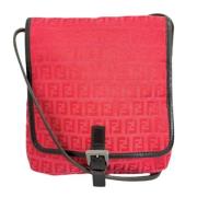 Pre-owned Canvas shoulder-bags Fendi Vintage , Pink , Dames