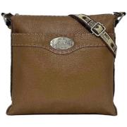 Pre-owned Leather shoulder-bags Fendi Vintage , Brown , Dames