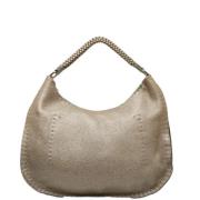 Pre-owned Leather shoulder-bags Fendi Vintage , Gray , Dames