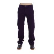 Lila Stretch Slim Chinos Gianfranco Ferré , Purple , Heren