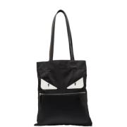 Pre-owned Leather totes Fendi Vintage , Black , Dames