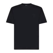 Zwarte T-shirts en Polos Giorgio Armani , Black , Heren