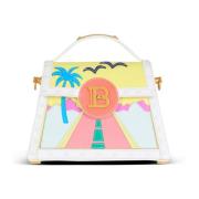 B-Buzz Dynasty kalfsleer en Postcard patchwork tas Balmain , Multicolo...