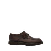 Mocha Calfskin Harbour Derby Loafers Moccasin Lottusse , Brown , Heren