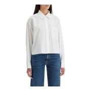 Sophias Boxy Katoenen Poplin Shirt A.p.c. , White , Dames