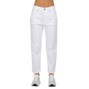 Carrie Carrot Bull Fisso Jeans Dondup , White , Dames