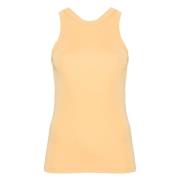 Vloeibare Tank Top TotêMe , Yellow , Dames