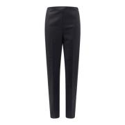 Hoge Taille Sigaretten Fit Katoenen Broek Róhe , Black , Dames