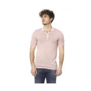 Rosa Baumwoll Polo Shirt Distretto12 , Pink , Heren