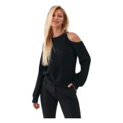 Zwarte Stijlvolle Top Liu Jo , Black , Dames