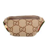 Pre-owned Canvas gucci-bags Gucci Vintage , Beige , Dames