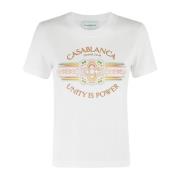 Eenheid Kracht Gedrukt Shirt Casablanca , White , Dames