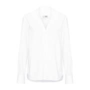 Witte Katoenen Popeline Overhemd MM6 Maison Margiela , White , Dames