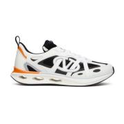 Oranje Mesh Panel Sneakers Valentino Garavani , Multicolor , Heren