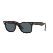 Klassieke Wayfarer zonnebril in Havana Blauw Ray-Ban , Brown , Unisex