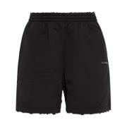 Shorts met logo Balenciaga , Black , Dames