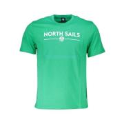 Bedrukt Logo T-shirt North Sails , Green , Heren