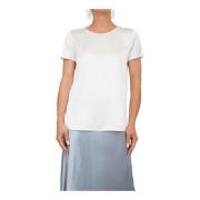 Casual Katoenen T-Shirt voor Vrouwen Max Mara , White , Dames