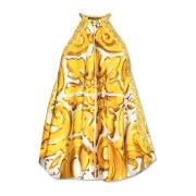 Top met 'Majolika'-print Dolce & Gabbana , Yellow , Dames