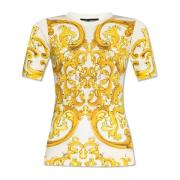 Top met 'Majolica' print Dolce & Gabbana , Yellow , Dames